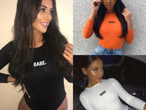 Long-sleeve Bodysuit Stretch  Tops T Shirts