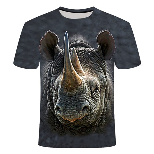 T-Shirts 3-D Printed Animal - Image 4