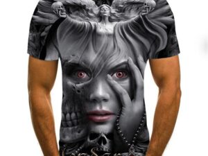 Horror  3-D Zombie Print T-Shirt