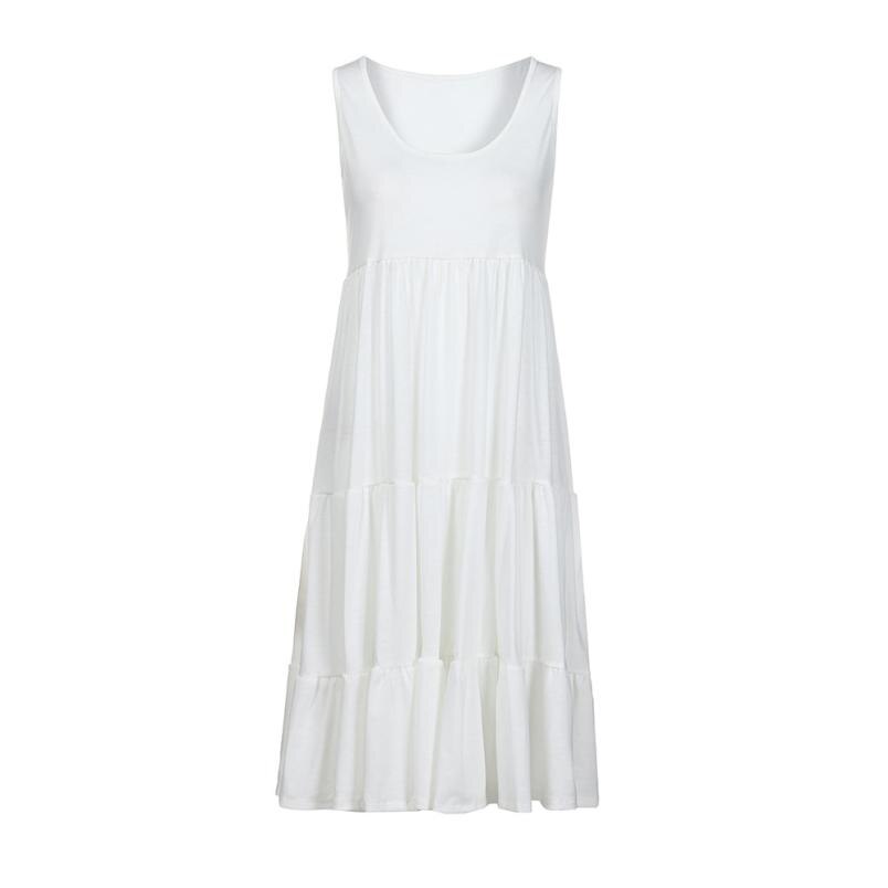 Solid Sleeveless Lace Party Dress - Image 3