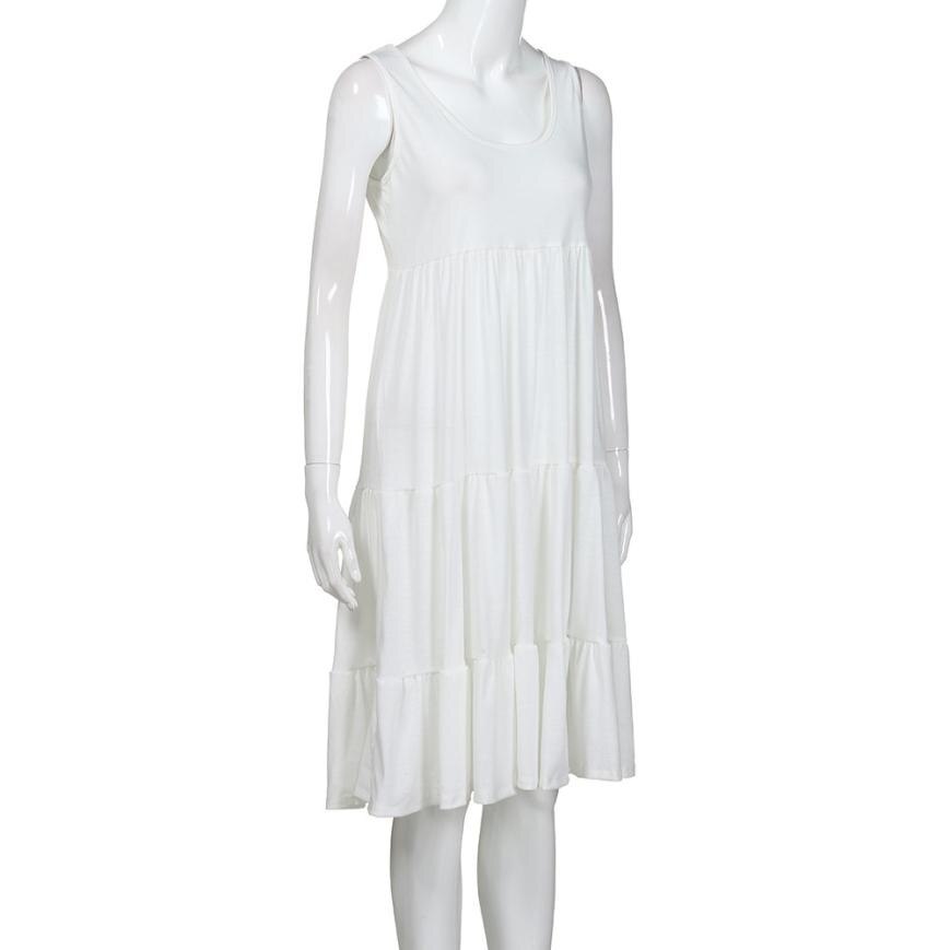 Solid Sleeveless Lace Party Dress - Image 5