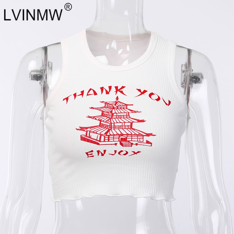 O Neck Off Shoulder Tank Top - Image 5