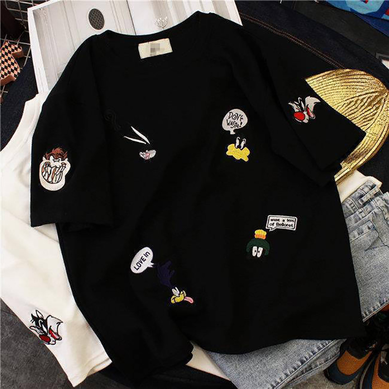Summer T-Shirts O-Neck Cute Cartoon - Image 5