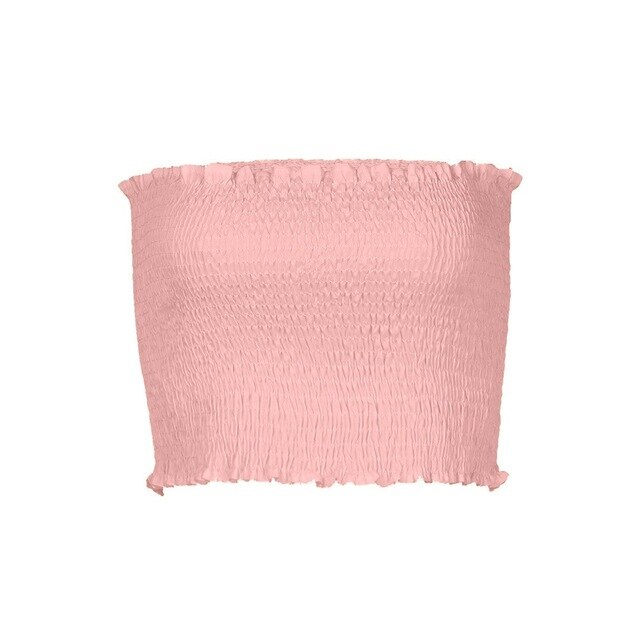 Strapless Elastic Tube Tops Camisole