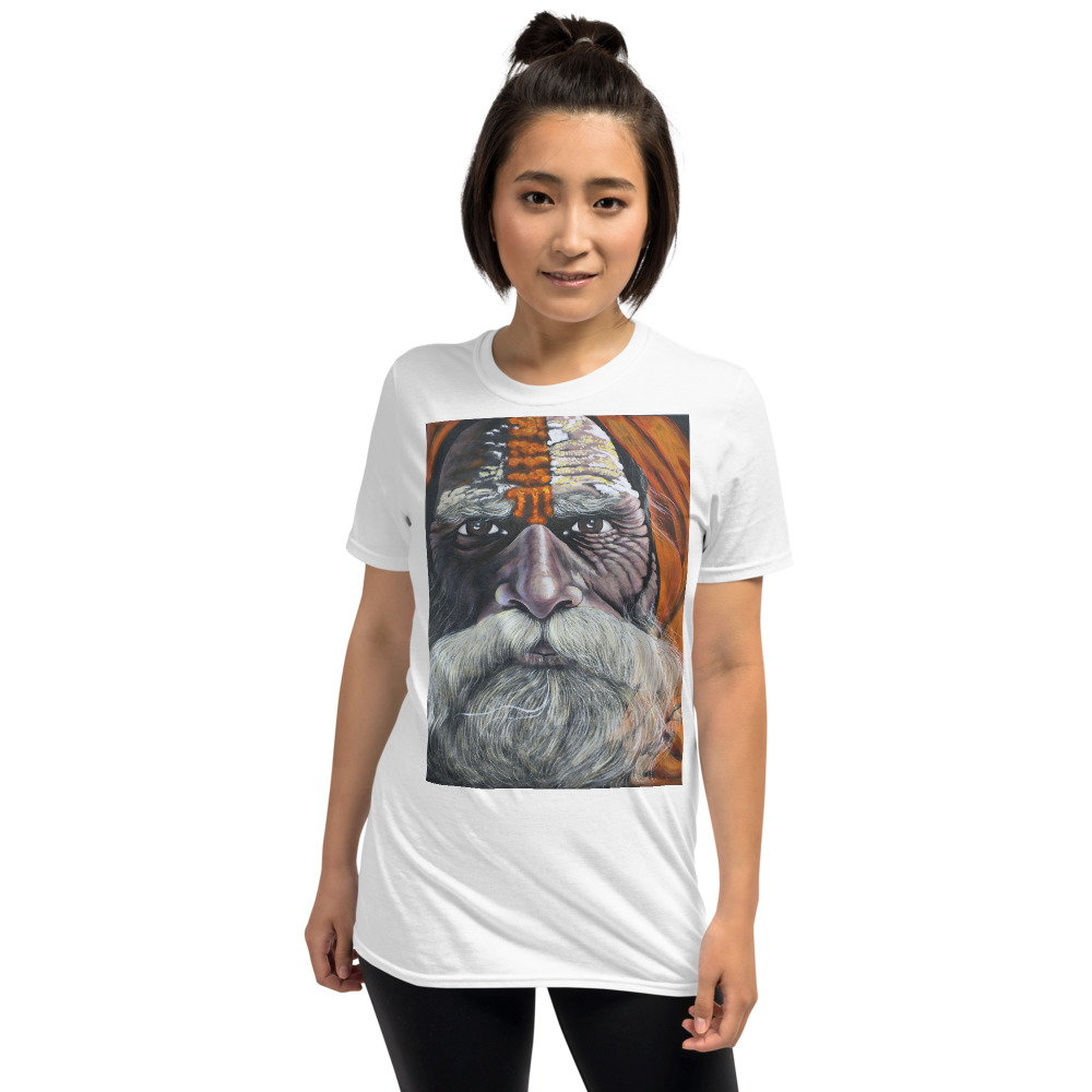 Wise Old Man from Udaipur Design T-Shirt - Image 4