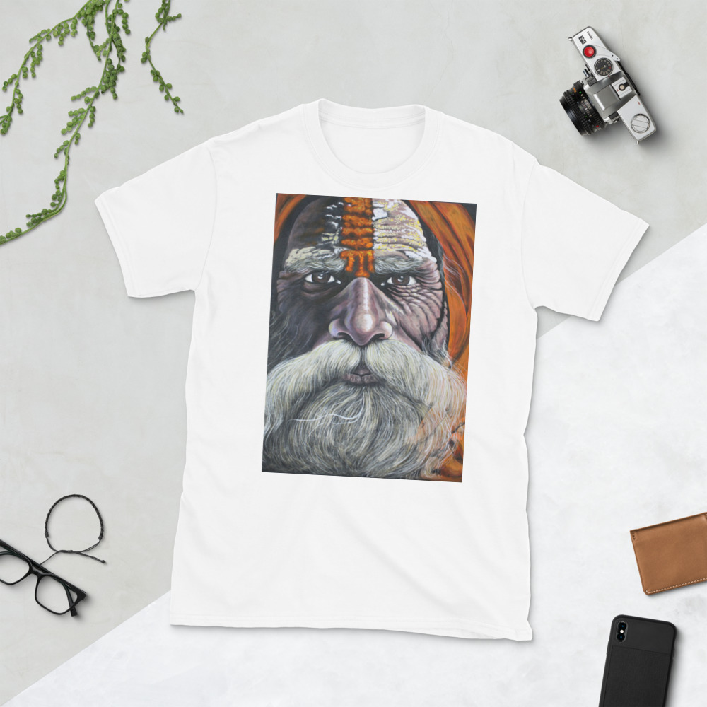 Wise Old Man from Udaipur Design T-Shirt - Image 6