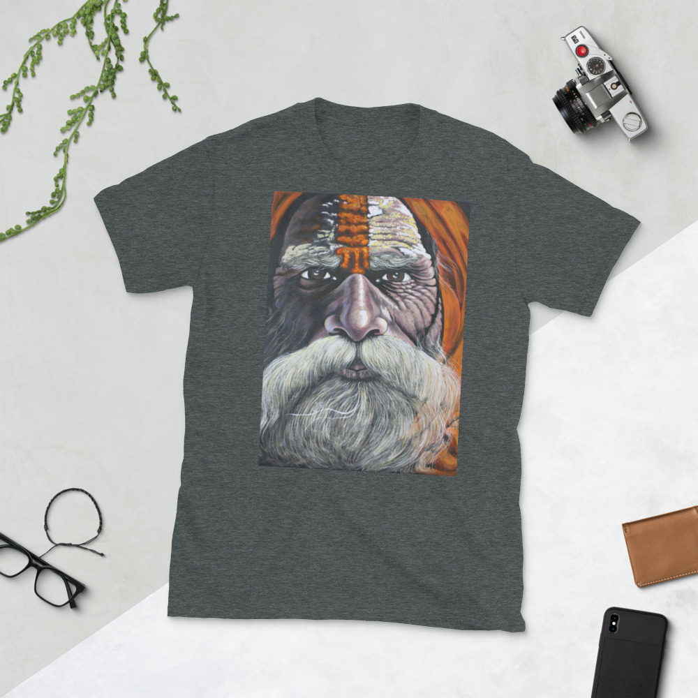 Wise Old Man from Udaipur Design T-Shirt - Image 8