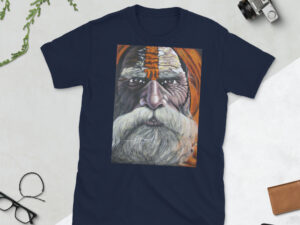Wise Old Man from Udaipur Design T-Shirt
