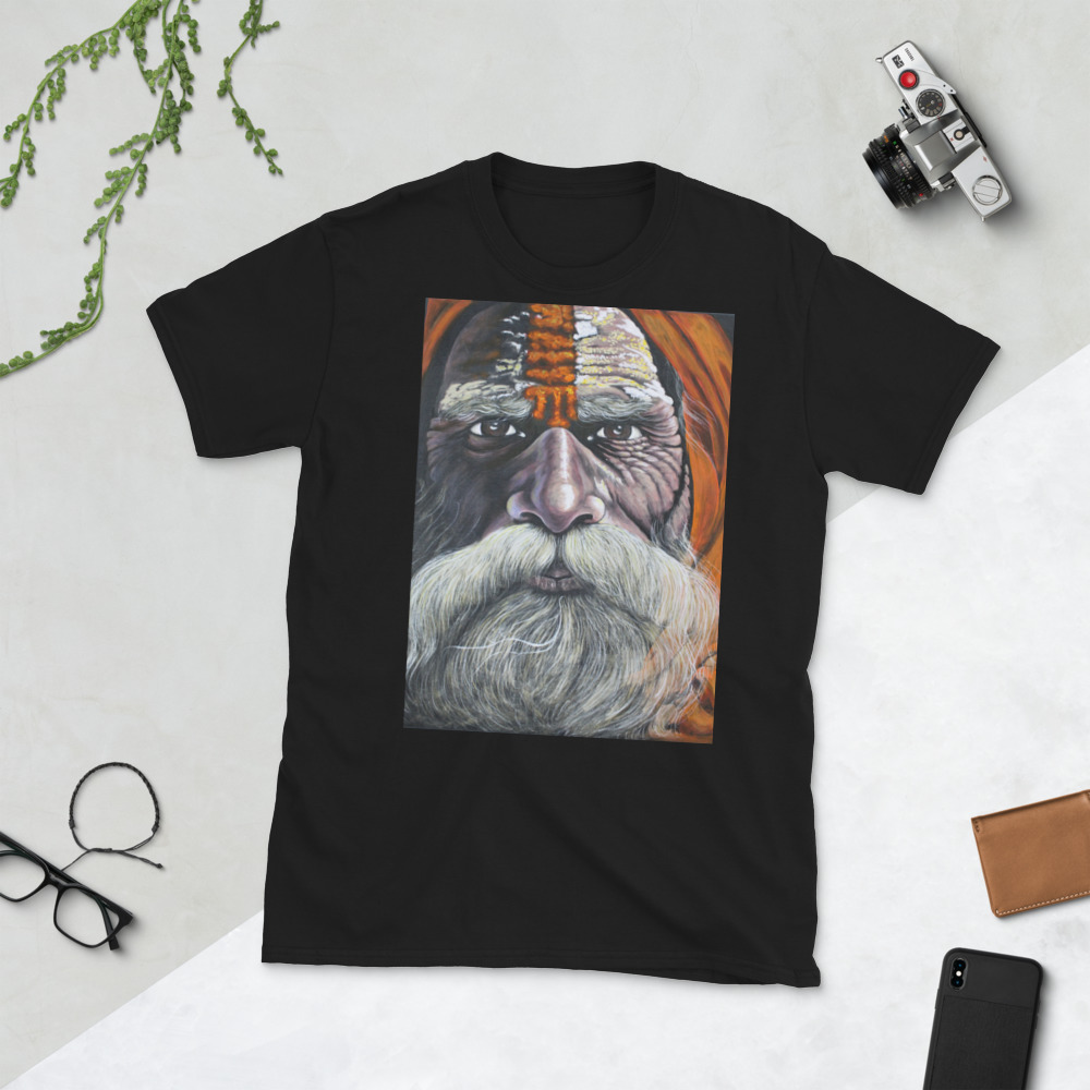 Wise Old Man from Udaipur Design T-Shirt - Image 7