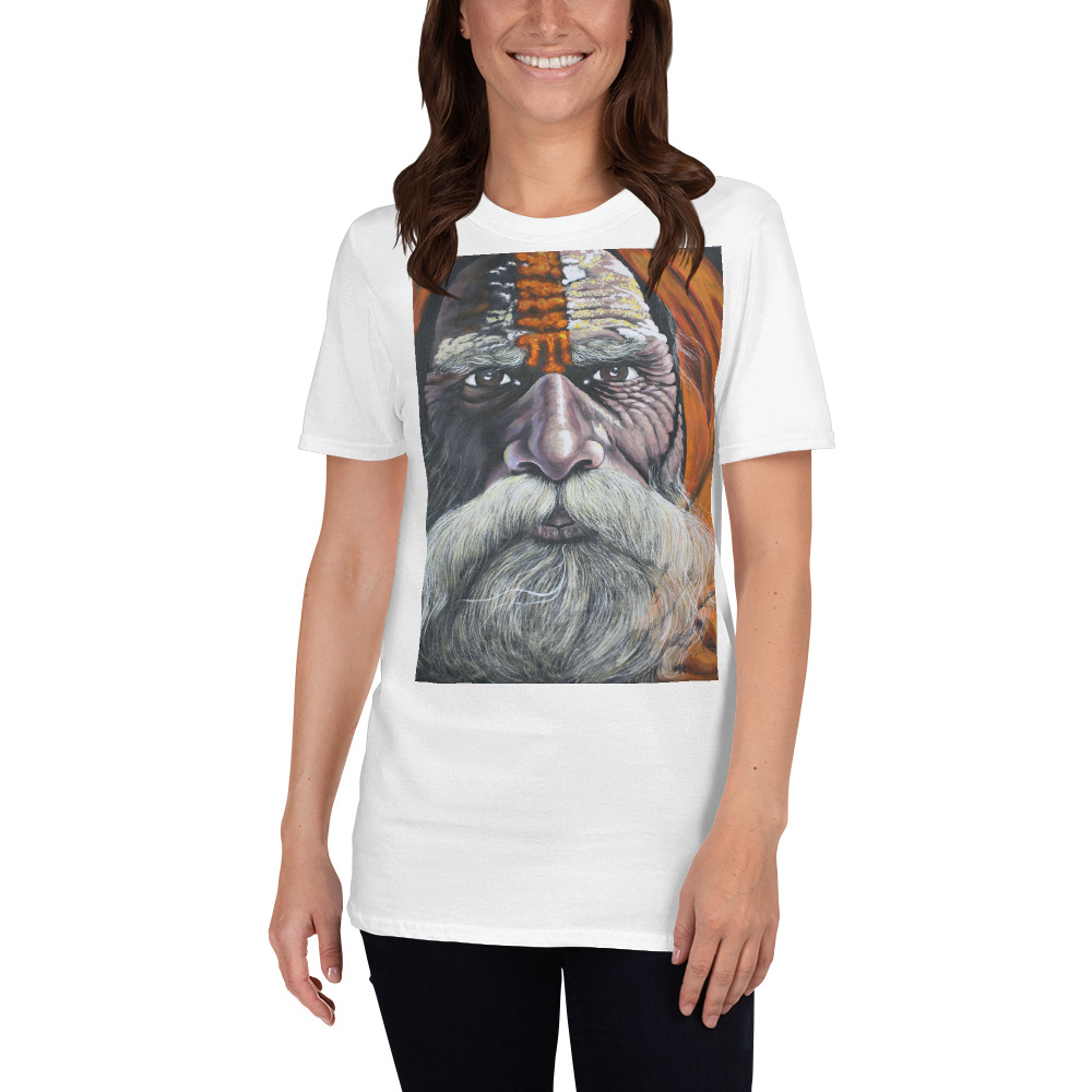 Wise Old Man from Udaipur Design T-Shirt - Image 3
