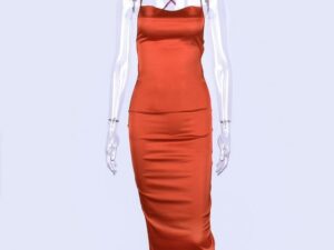 Satin Lace Bodycon Elegant Party Dress