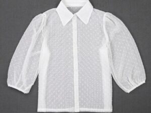 Mesh Sheer Blouse See-through Long Sleeve Top