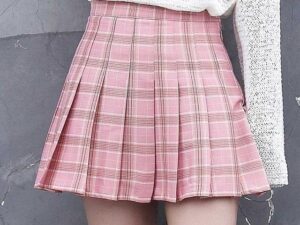 Summer High Waist Pleated Skirt