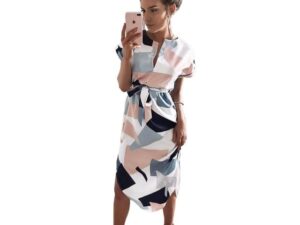 Women Floral Print Beach Dress