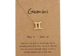 Zodiak Sign Constellation Pendant Necklace