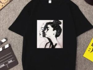 Women's Girl Print Short-Sleeve T-Shirt