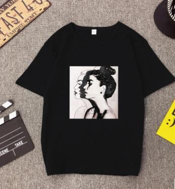 Women's Girl Print Short-Sleeve T-Shirt