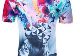 Cool Artistic Design Print T-Shirt