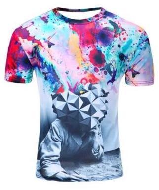 Cool Artistic Design Print T-Shirt