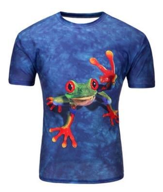 Lizard Peace Sign Print T-Shirt