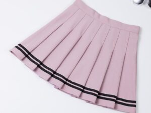 High Waist A-Line Sailor Pleated Skirt