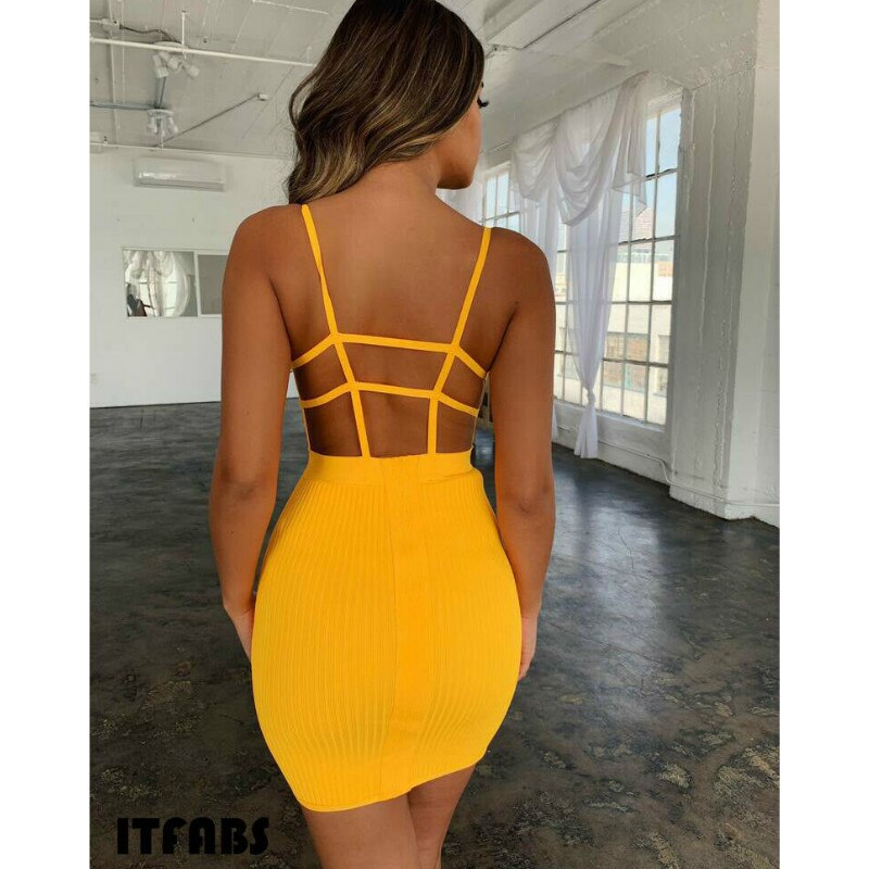 Sleeveless Backless Bodycon Party Dress - Image 4
