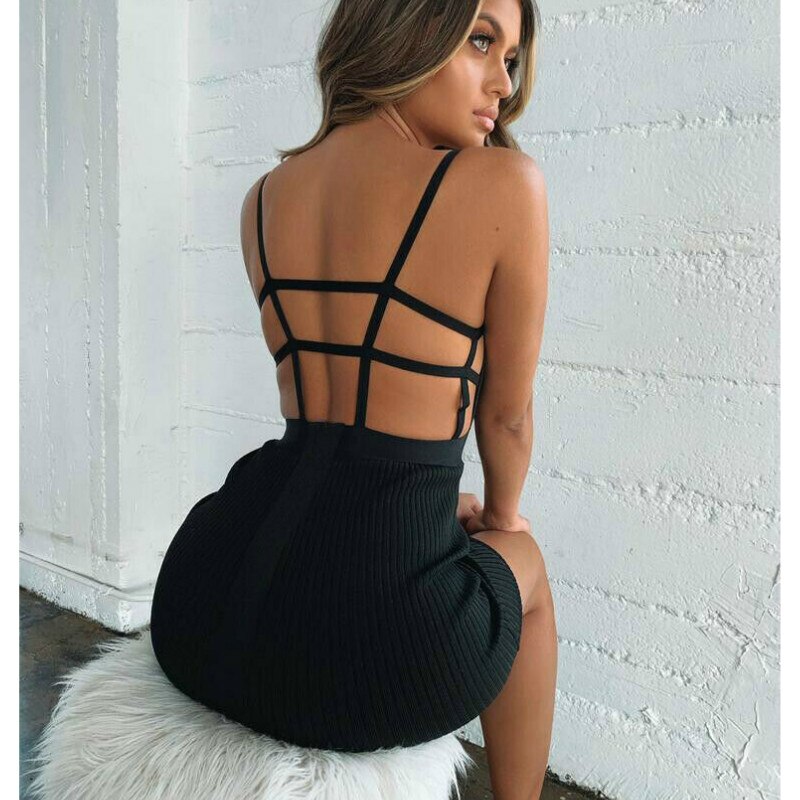 Sleeveless Backless Bodycon Party Dress - Image 5