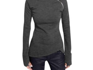 Women Casual Solid Long Sleeve Pullover